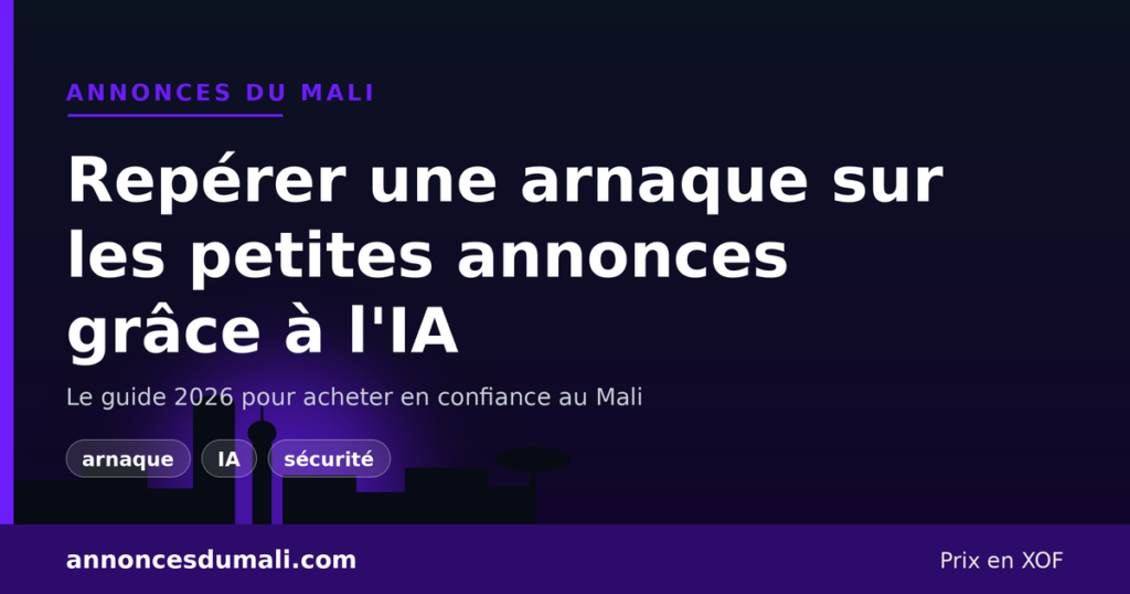 Guide 2026 pour repérer une arnaque sur les petites annonces grâce à l'intelligence artificielle au Mali