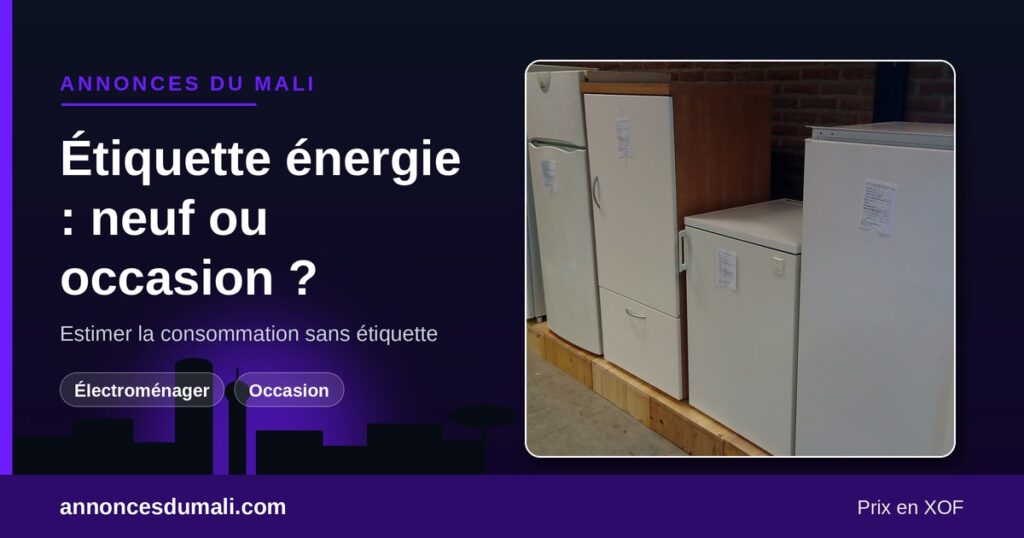 Étiquette énergétique obligatoire au Mali : comparer avec un frigo ou un climatiseur d'occasion